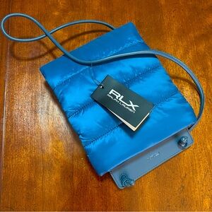 RLX Ralph Lauren Luxury Brand Crossbody Bag Quilted with Leather Made in UK